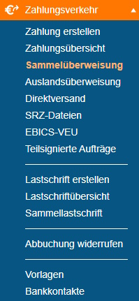 Screenshot Navigationsleiste