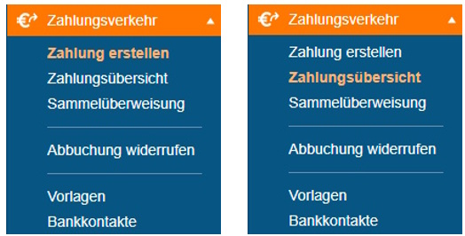 Screenshot der Auswahlmenüs unter Zahlungsverkehr_1.jpg